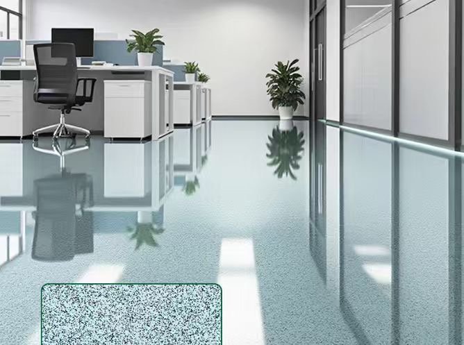 Seal Point epoxy floor coating, finished